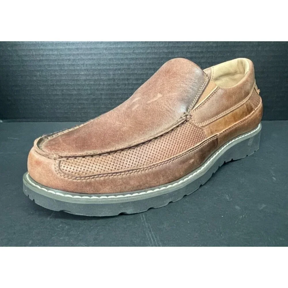 AMPUTEE LEFT SHOE ONLY Propet Men's Brown Leather Low Top Shoe MDX0124L Size 9US - Picture 1 of 6